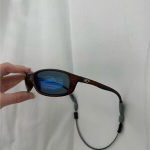 Costa Blue Lens Brown Frame Men’s Sunglasses